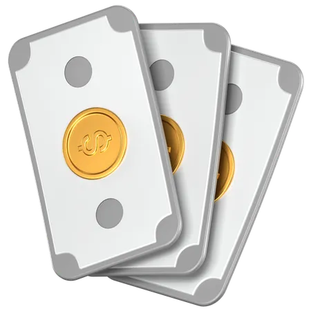 Cash Bundle  3D Icon