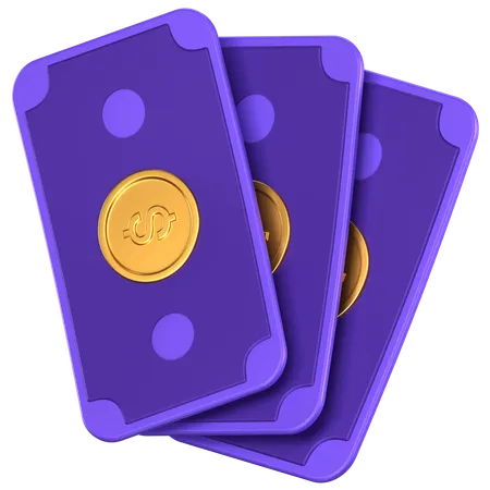 Cash Bundle  3D Icon