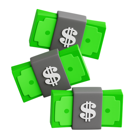 Cash Bundle  3D Icon