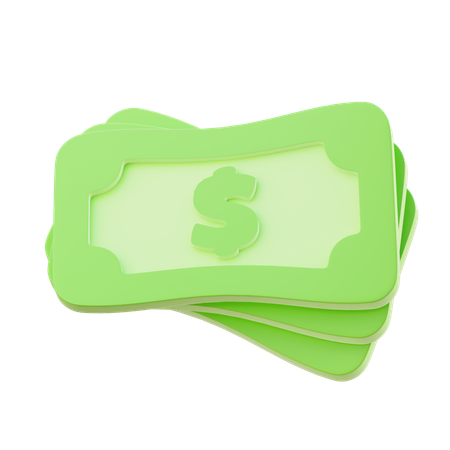 Cash Bundle  3D Icon