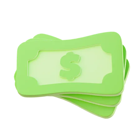 Cash Bundle  3D Icon