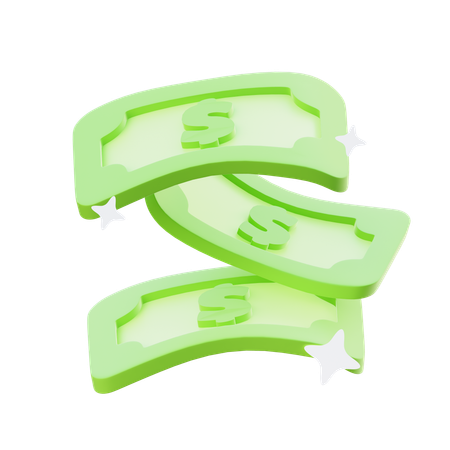 Cash Bundle  3D Icon