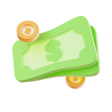 Cash Bundle  3D Icon