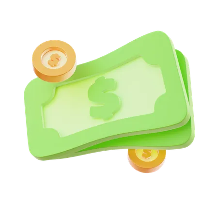 Cash Bundle  3D Icon