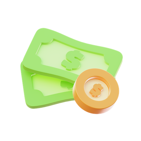 Cash Bundle  3D Icon