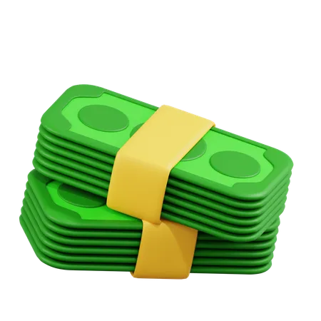 Cash Bundle  3D Icon