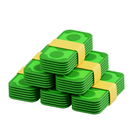 Cash Bundle  3D Icon