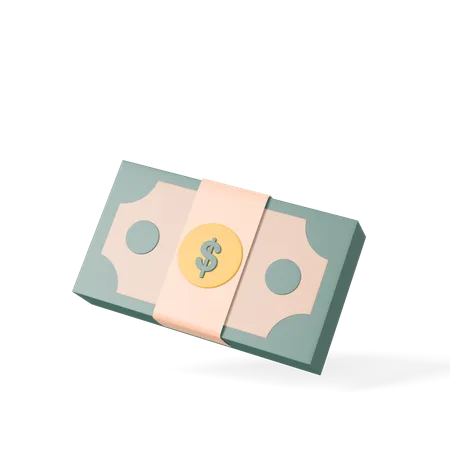 Cash Bundle  3D Icon