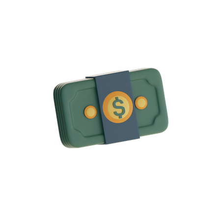 Cash Bundle  3D Icon