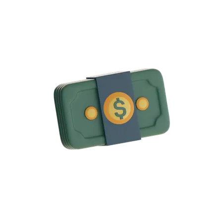 Cash Bundle  3D Icon