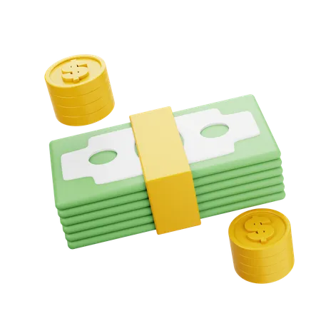 Paquet d'argent  3D Icon