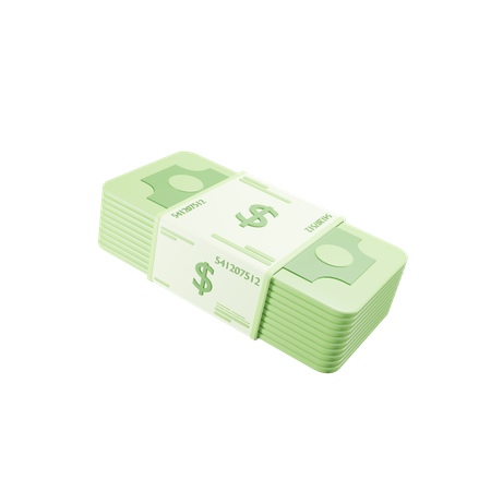 Cash Bundles  3D Icon