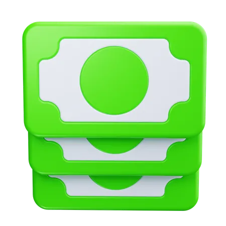 現金バンドル  3D Icon