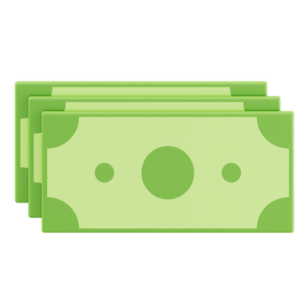 Cash Bundles  3D Icon