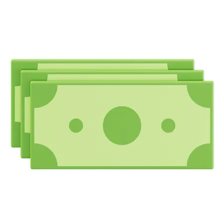 Cash Bundles  3D Icon