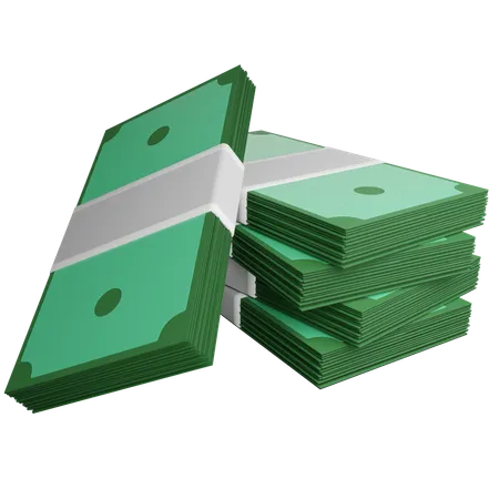 Cash Bundles  3D Icon