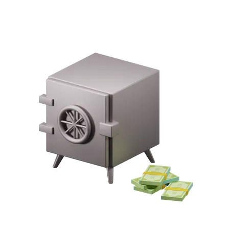 Cash Deposit 3D Illustration