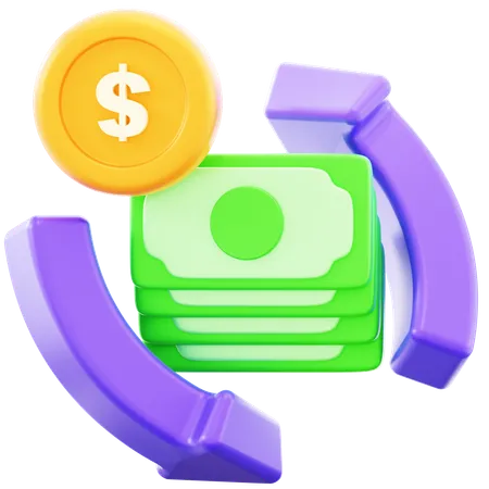 Money Changer 3 D Icon Illustration 3D Icon