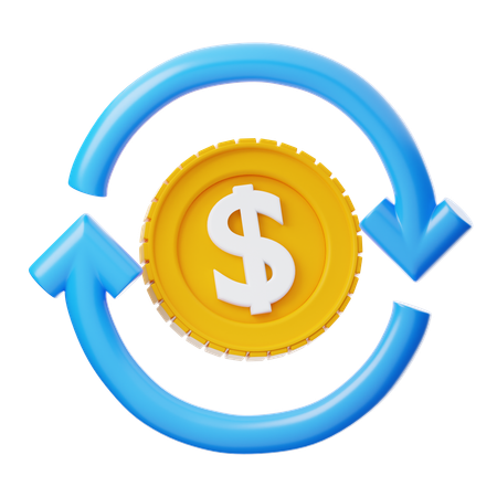 Cash flow  3D Icon