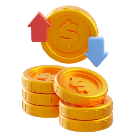 Cash flow  3D Icon