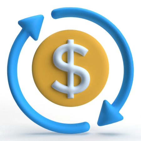 Cash Flow  3D Icon
