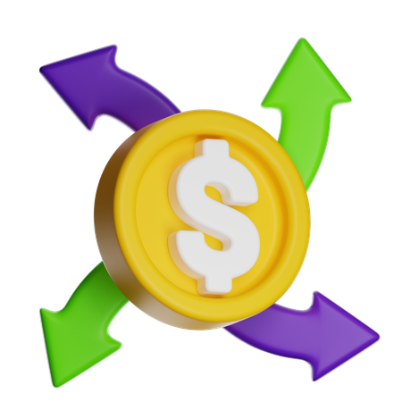 Cash Flow  3D Icon