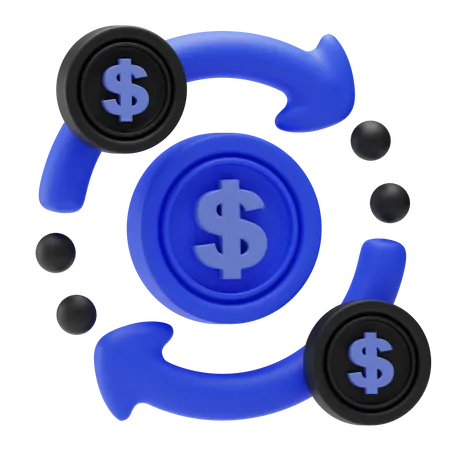 Cash Flow  3D Icon