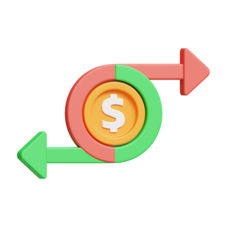 Cash Flow  3D Icon