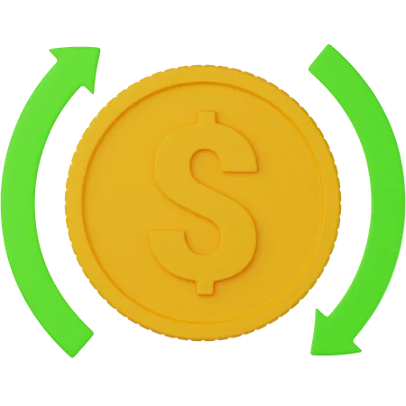 Cash Flow  3D Icon