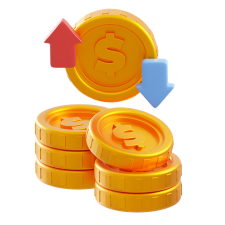 Cash flow  3D Icon