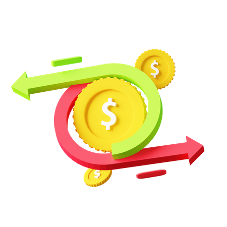 Cash Flow  3D Icon