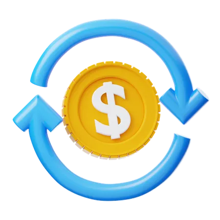 Cash flow  3D Icon