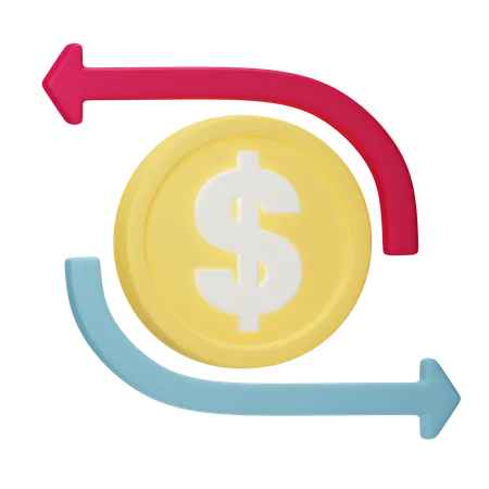 Cash Flow  3D Icon