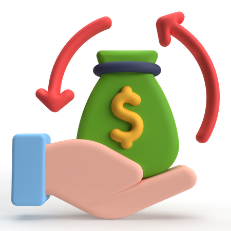 Cash Flow  3D Icon