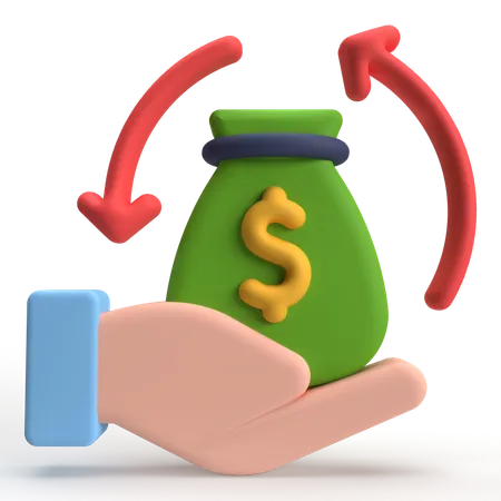 Cash Flow  3D Icon