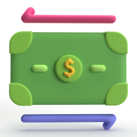 Cash Flow  3D Icon