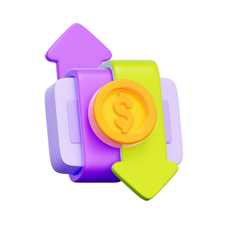 Cash Flow  3D Icon