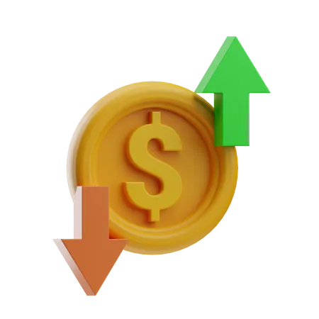 Cash flow  3D Icon