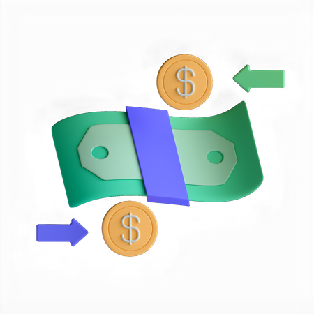 Cash Flow  3D Icon