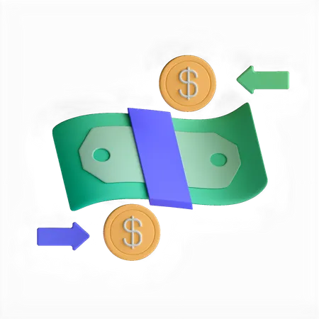 Cash Flow  3D Icon