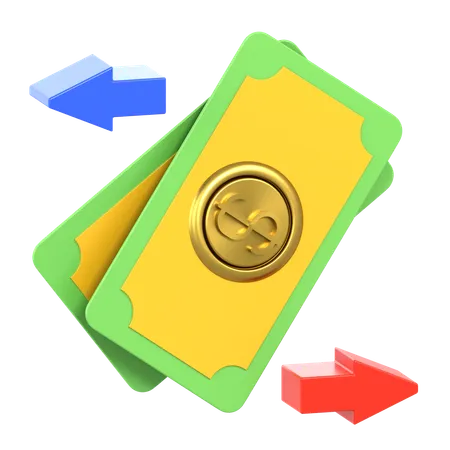 Cash Flow  3D Icon