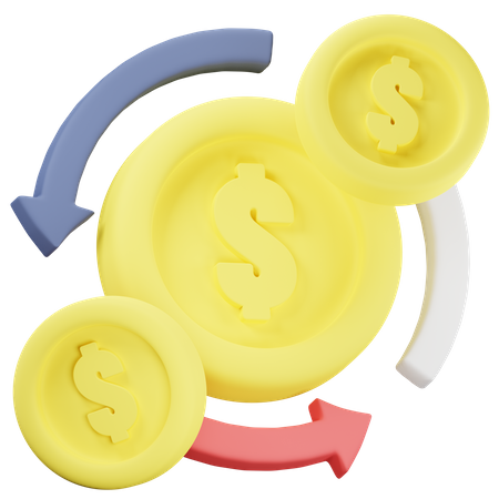 Cash Flow  3D Icon