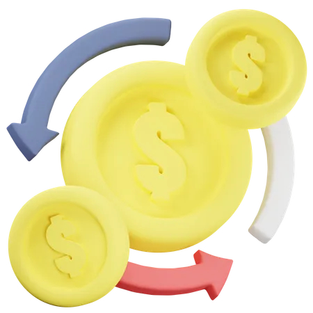 Cash Flow  3D Icon