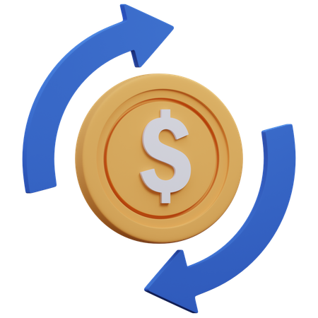 Cash Flow  3D Icon