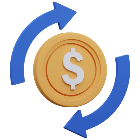 Cash Flow  3D Icon