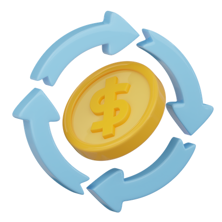 Cash Flow  3D Icon