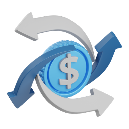 Cash Flow  3D Icon