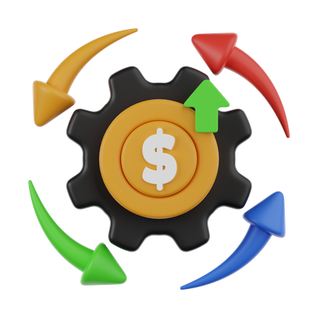 Cash Flow  3D Icon