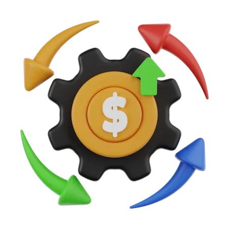 Cash Flow  3D Icon