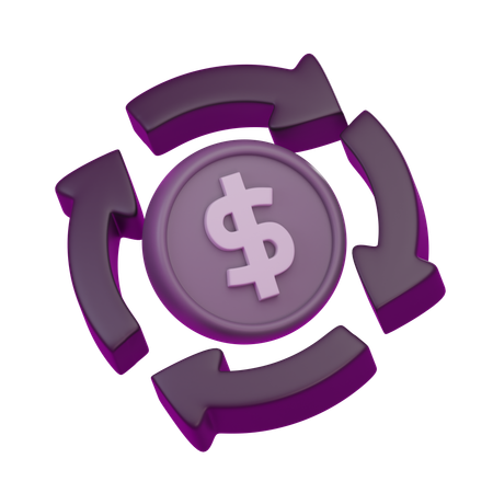 Cash Flow  3D Icon